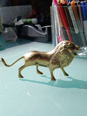 Vintage Brass Lion